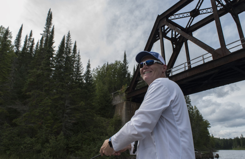 Fishing at Elk Lake Wilderness Resort.