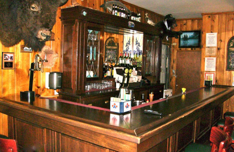 Bar at Summit Lake Lodge.