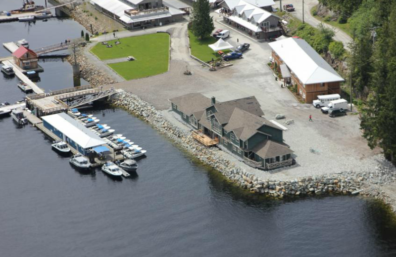 Aerial view at Shearwater Resort & Marina.