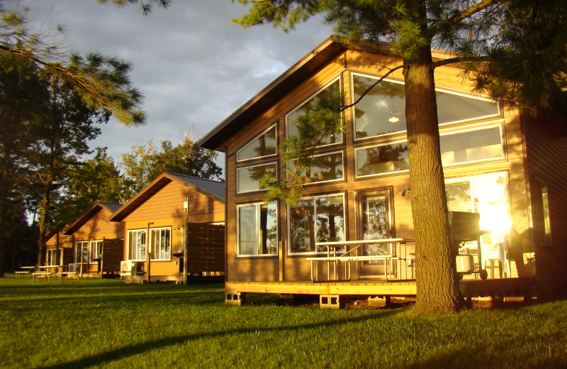 Cabin exterior at Gull Four Seasons Resort.