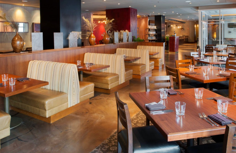 Dining room at Doubletree Hotel Chicago Magnificent Mile.