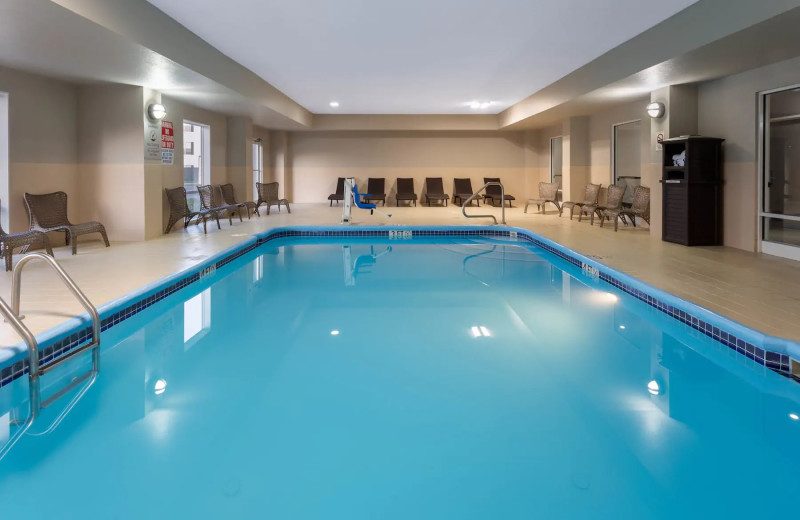 Indoor pool at  La Quinta Inn 