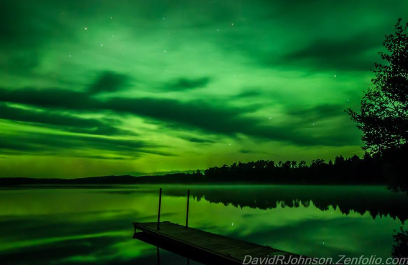 Northern light at Cascade Lodge.
