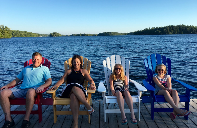 Family at Severn Lodge.