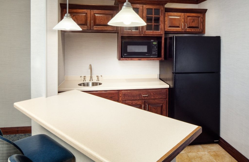 Guest kitchen suite at The Irish Cottage Inn & Suites.