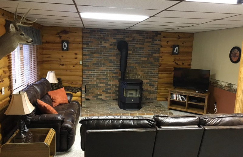 Rental living room at Edelweiss Mountain Lodging.