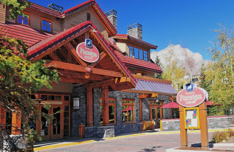 Exterior view of Banff Ptarmigan Inn.