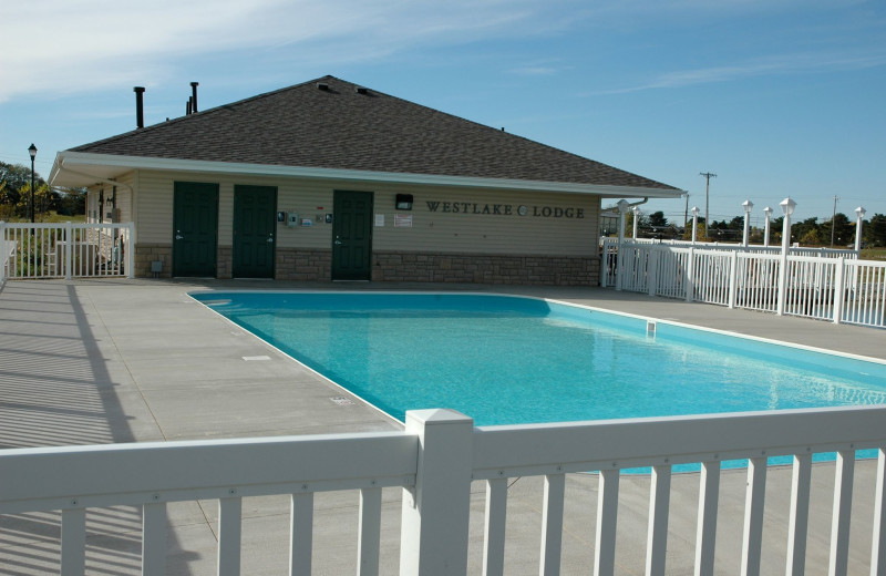 Outdoor pool at Romer's Westlake Hotel Villas.