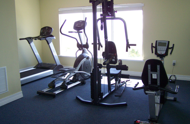 Fitness center at Madeira Bay Resort.