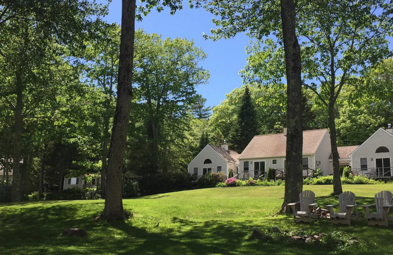 Exterior view of The Lodge at Camden Hills.