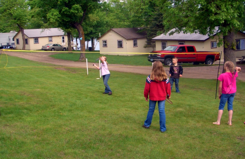 Badminton at Northern Lights Resort.