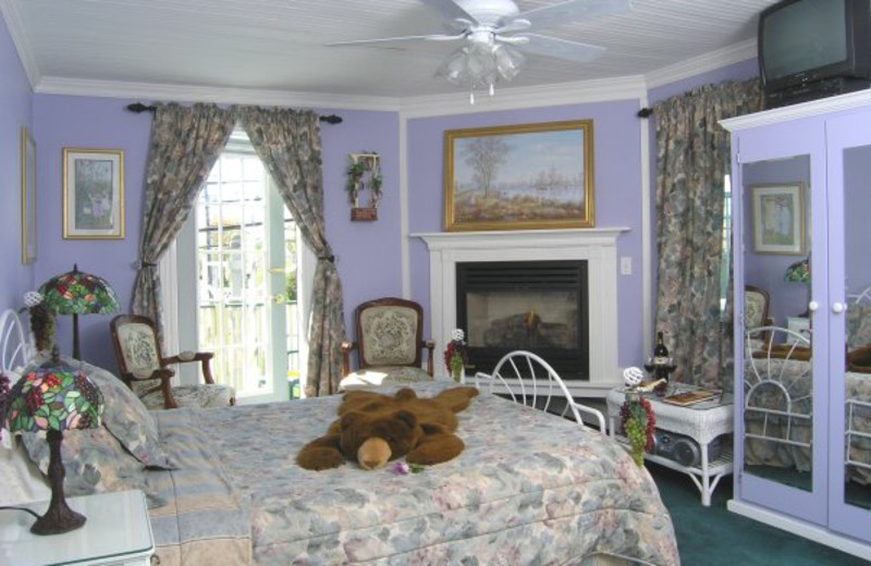 Guest room at Evergreen Inn.