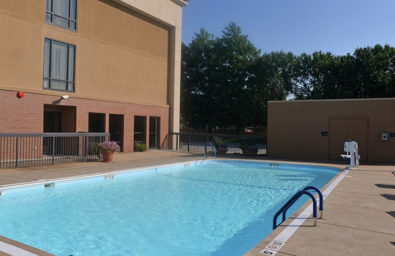 Outdoor pool at Hampton Inn Springfield-South.