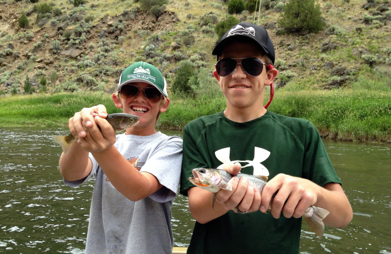Fishing at Teton Valley Lodge.