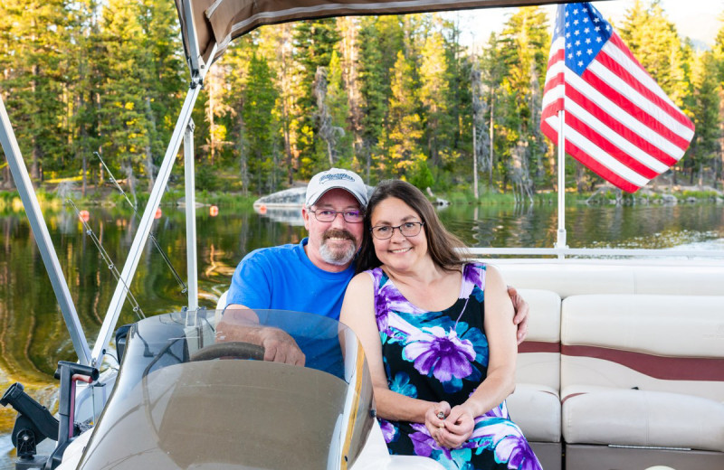 Couple at North Shore Lodge & Resort.