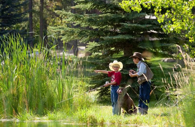 Fishing at Averill's Flathead Lake Lodge.