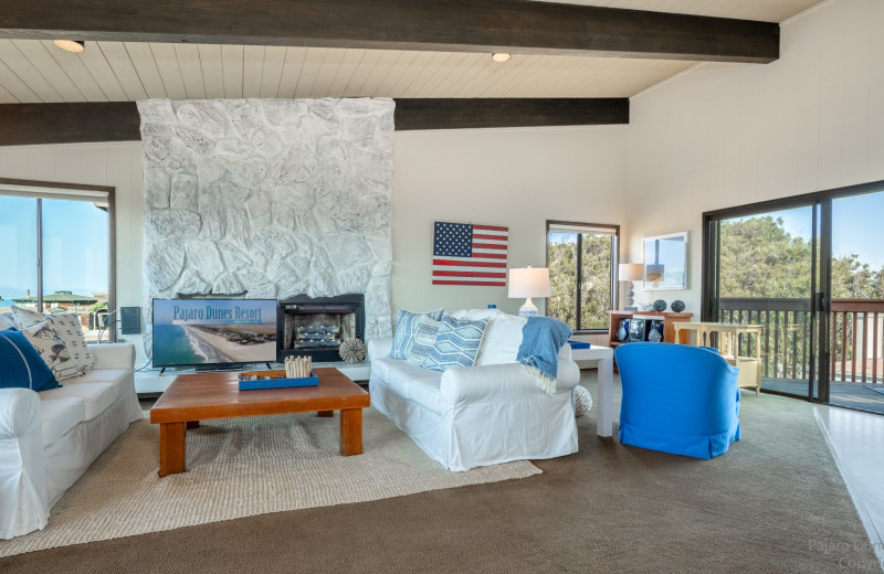 Rental living room at Pajaro Dunes Resort.