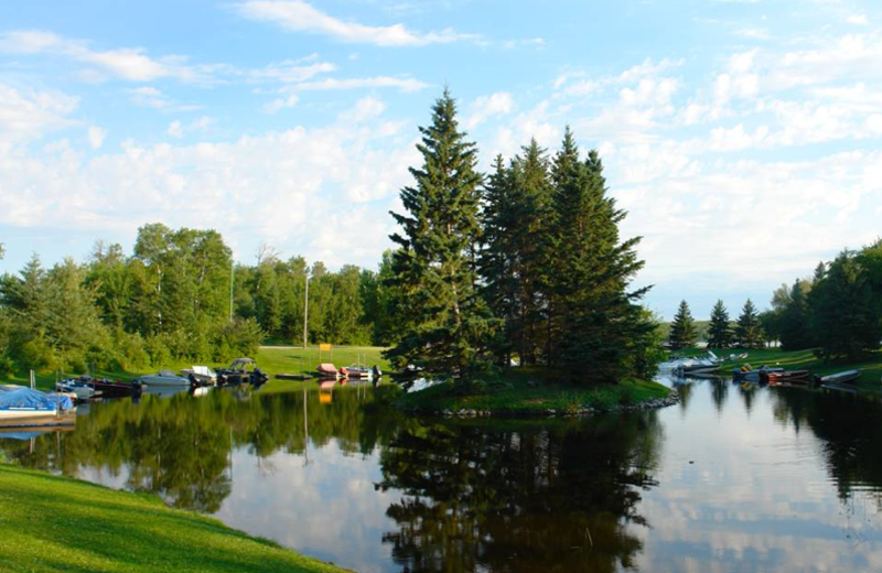 Lake view at Greenwater Fisherman’s Cove Resort.