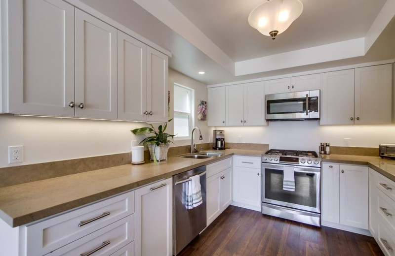 Rental kitchen at Cal Vacation Homes.