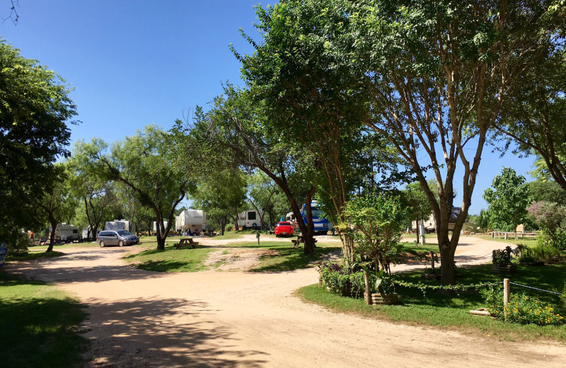 RV camping at Heart of Texas Lake Resort.