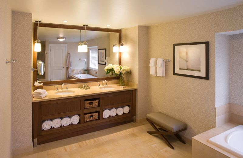 Guest bathroom at Inn by the Sea.