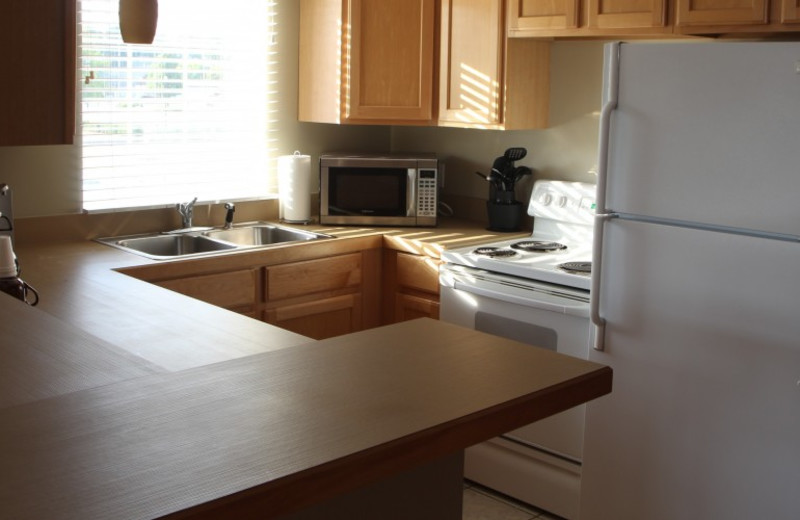 Guest kitchen at Weathervane Inn.