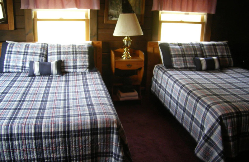 Guest room at Unity College Sky Lodge.