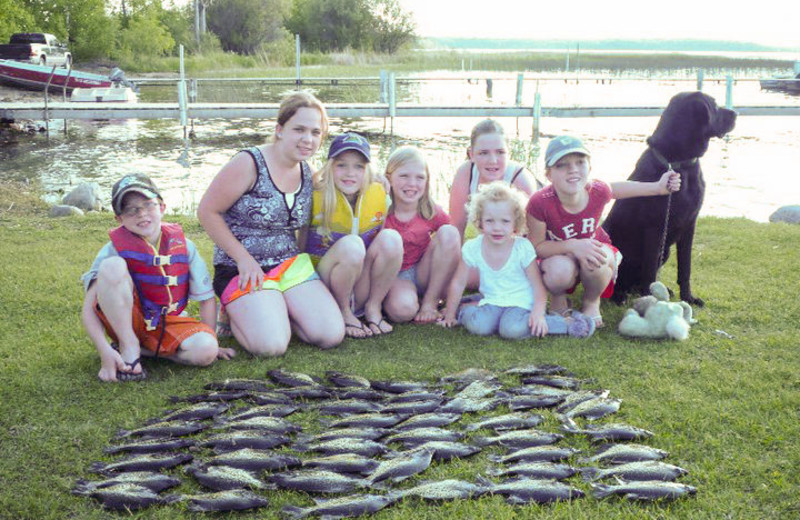 Fishing at Bliss Point Resort.