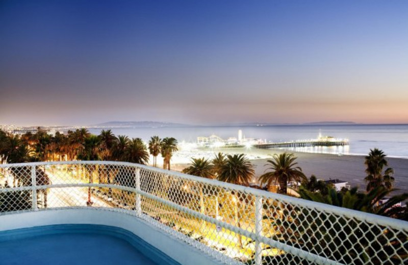 Beach view at Shangri-La Hotel.