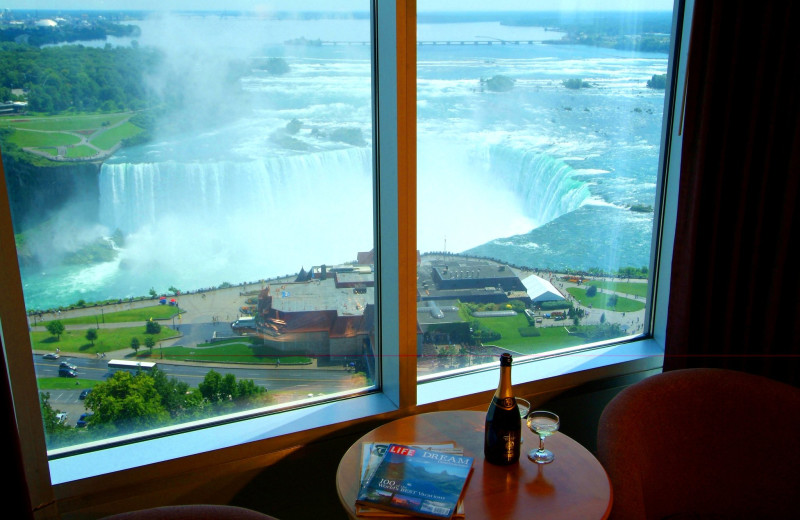 View from The Oakes Hotel Overlooking the Falls.