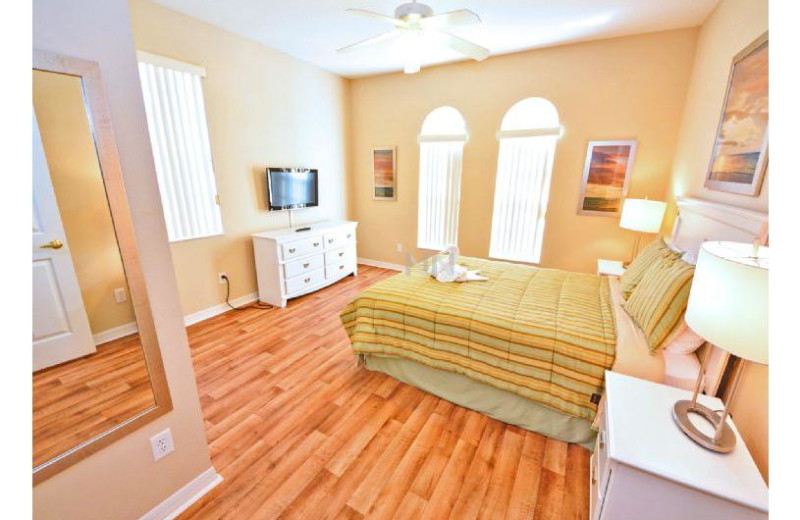 Rental bedroom at Favorite Vacation Homes.