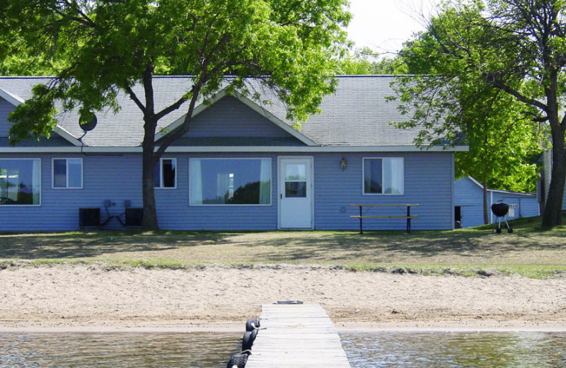 Cabin exterior at Auger's Pine View Resort.