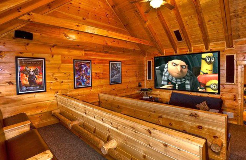 Cabin theater at The Cabin Rental Store.