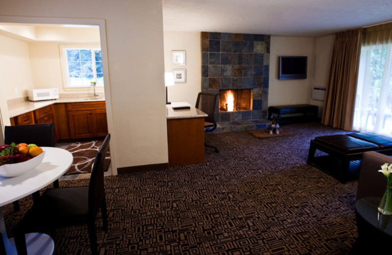 Fireplace suite at The Resort at the Mountain.