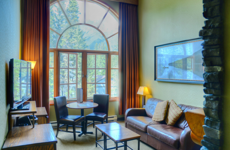 Guest room at Banff Caribou Lodge & Spa.