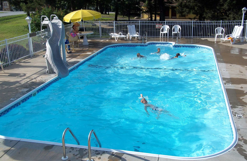 Outdoor pool at Golden Arrow Resort.