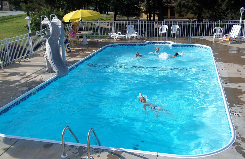 Outdoor pool at Golden Arrow Resort.