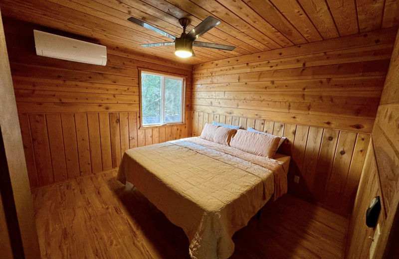 Guest room at Rollins Lakeside Resort.