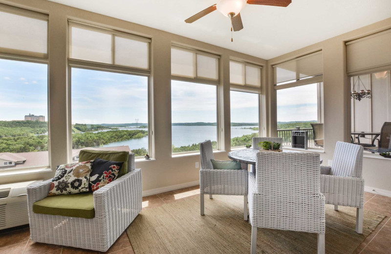 Rental living room at Branson Vacation Rentals.