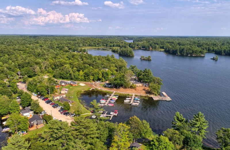 Aerial view at Great Blue Resorts- Lantern Bay Resort.