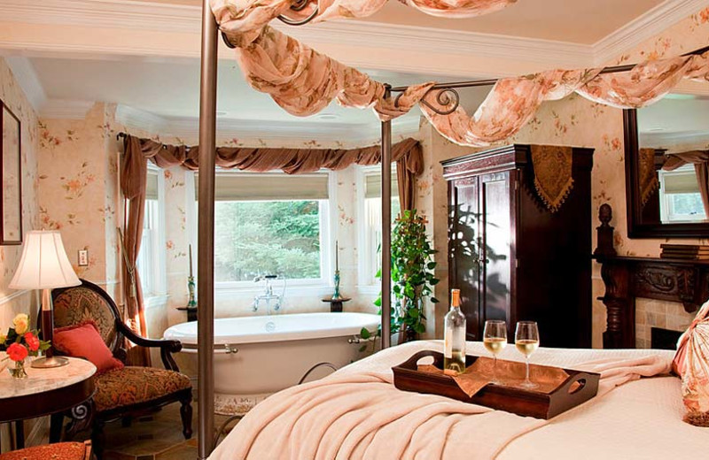Guest room at Churchill Manor Bed & Breakfast.
