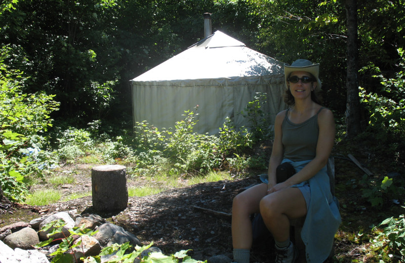 Yurts at The Birches Resort.