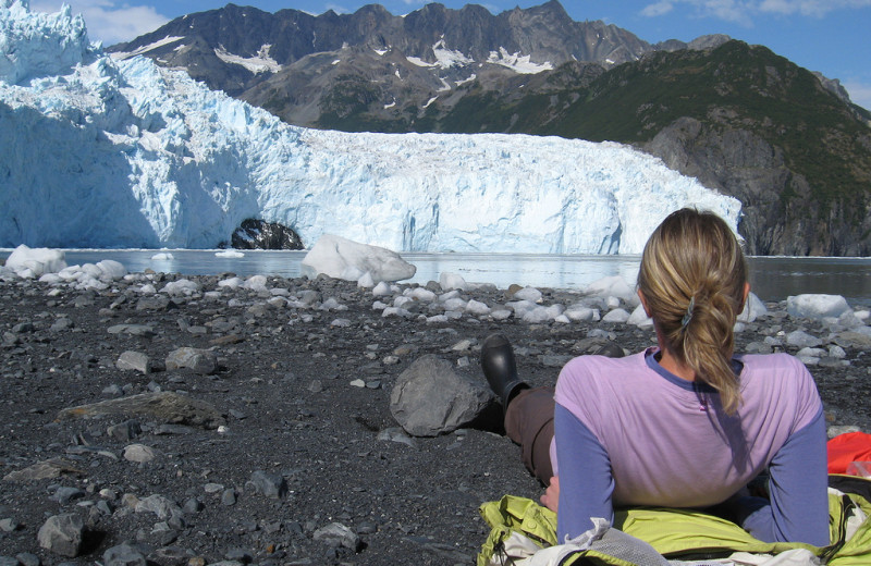 Mountains at Kenai Fjords Glacier Lodge.