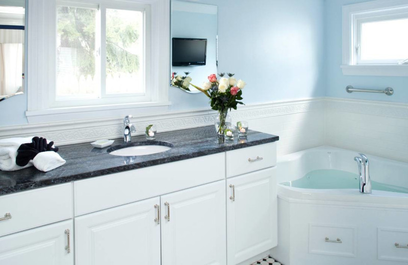 Guest bathroom at Maine Stay Inn & Cottages.