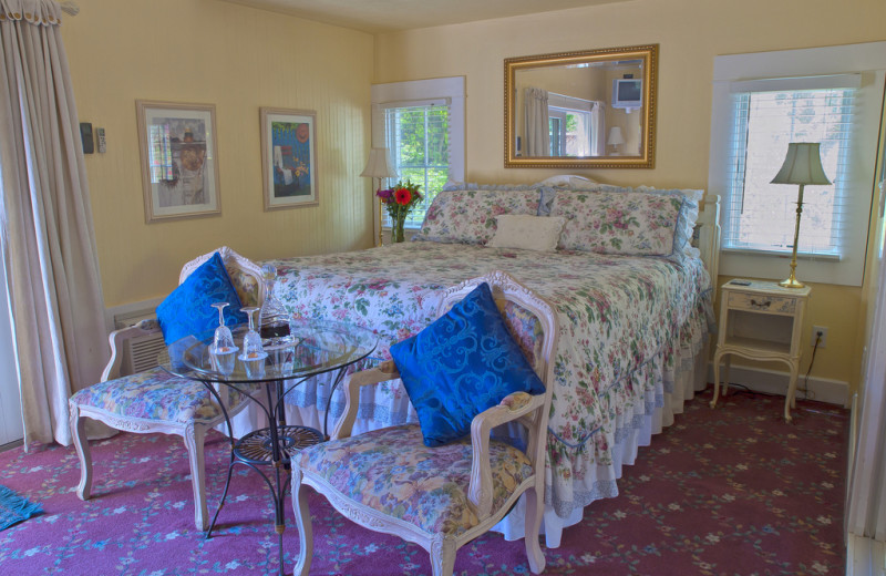 Guest room at The Ambrose Bierce House B&B.