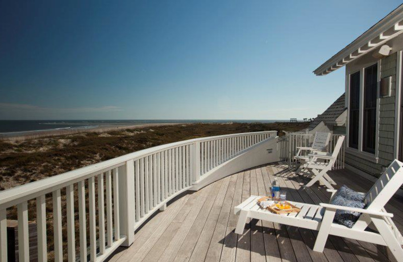 Beachside rental at Bald Head Island.