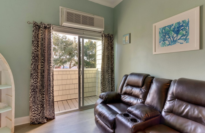 Guest room at Palm Suites.