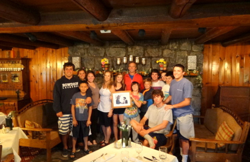 Family reunions at Garnet Hill Lodge.