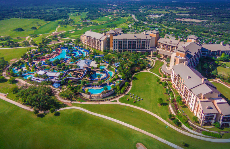 Aerial view of JW Marriott San Antonio Hill Country.