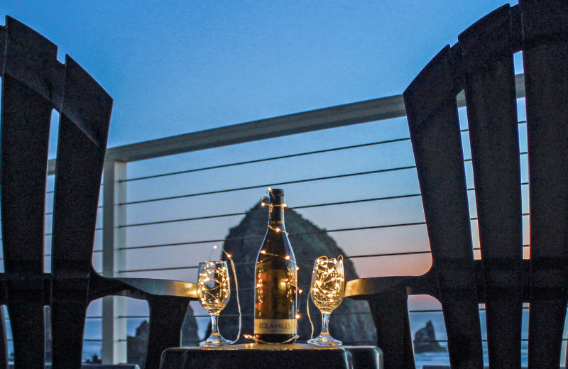 Balcony at Hallmark Resort & Spa Cannon Beach.